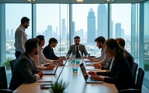 EmaraTel team in Dubai office