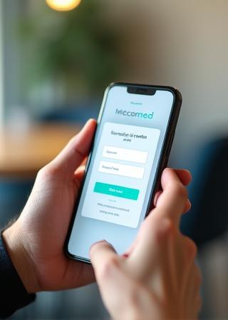 Attendee registering for online event on mobile